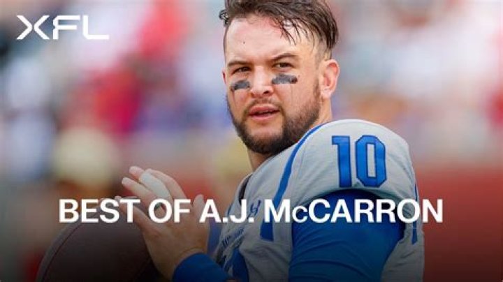 A.J. McCarron: The Journey of a Football Prodigy