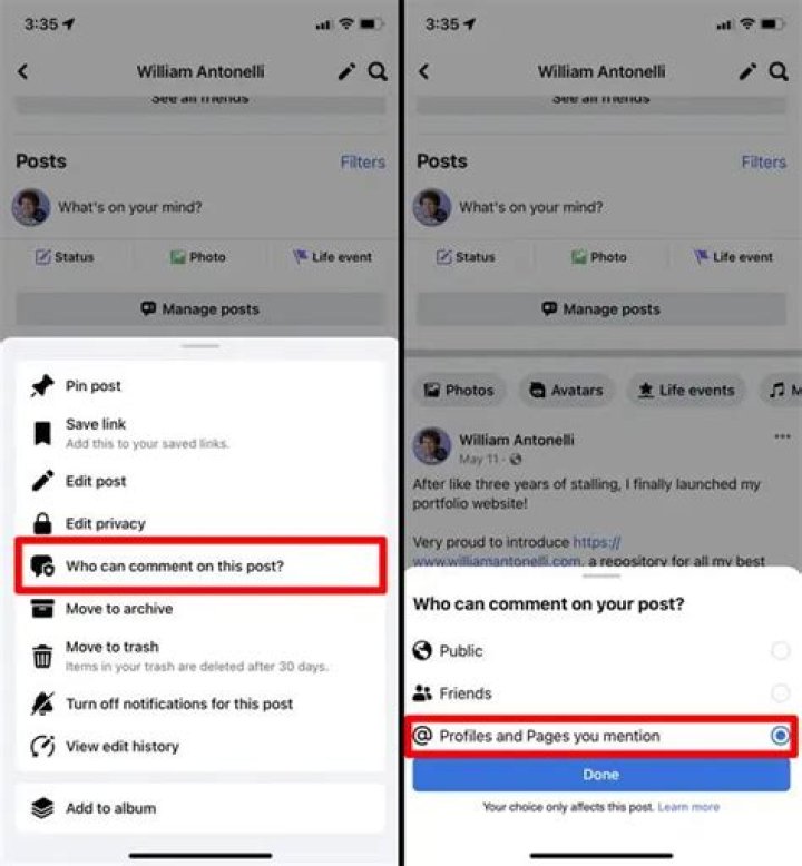 How to turn off comments on your Facebook posts so no one can add new comments